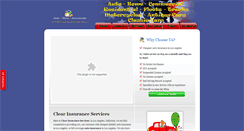 Desktop Screenshot of clearinsuranceservices.com