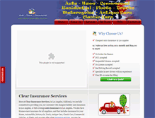 Tablet Screenshot of clearinsuranceservices.com